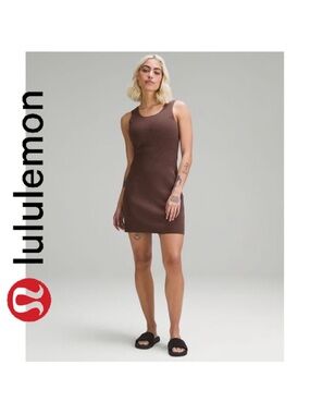 lululemon Brown Ribbed Tank Dress